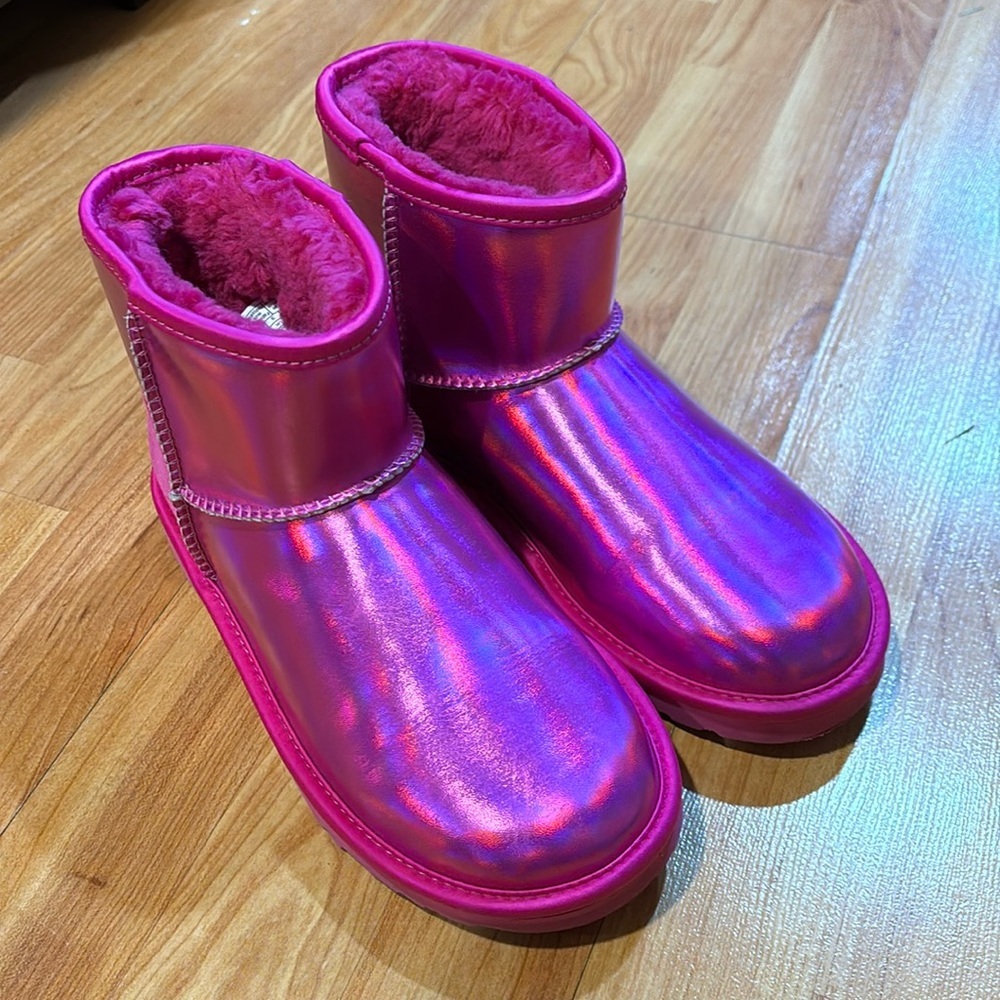Pink Metallic Uggs